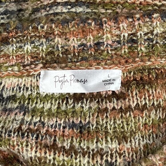 Peyton Primrose‎ Long Sleeve Multicolor Knit Sweater Womens Size L (E10107) - Picture 7 of 7